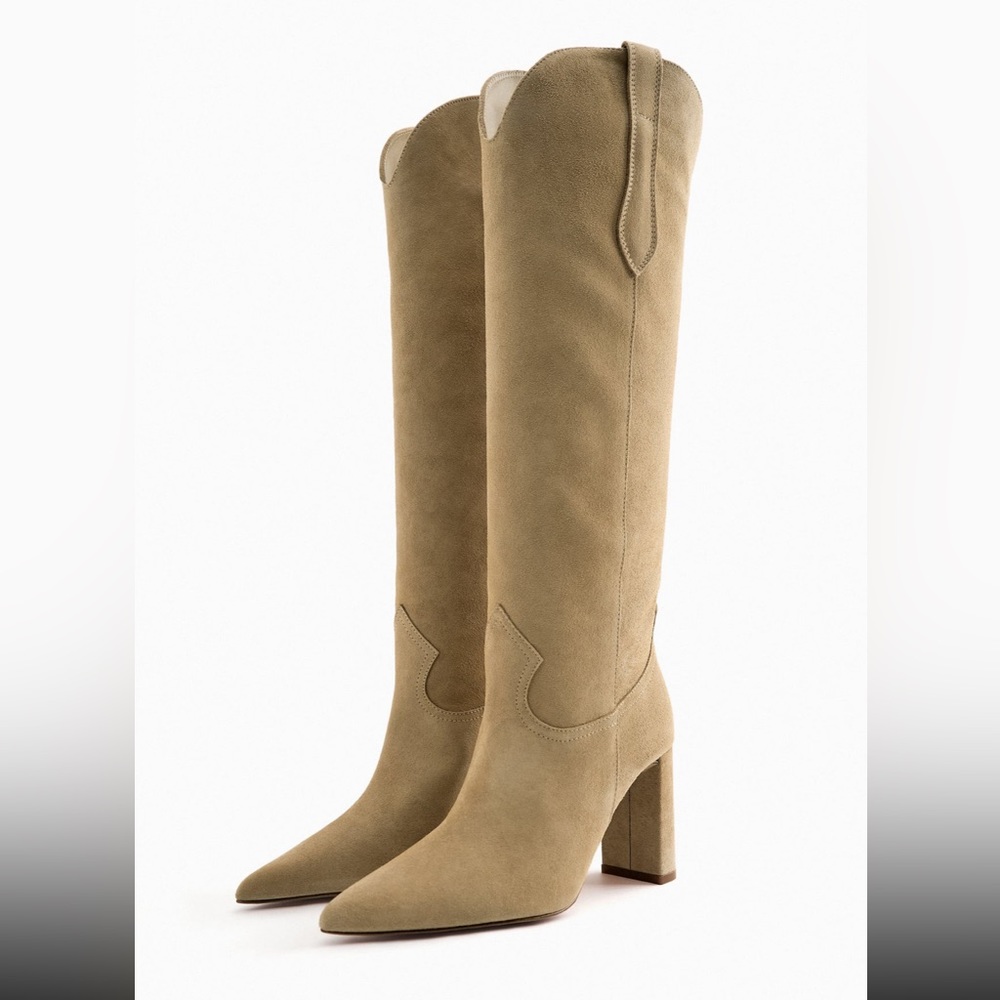ZARA suede boots